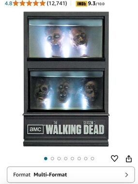 SEASON 3 COLLECTOR EDITION The Walking Dead  LIGHTED DISPLAY